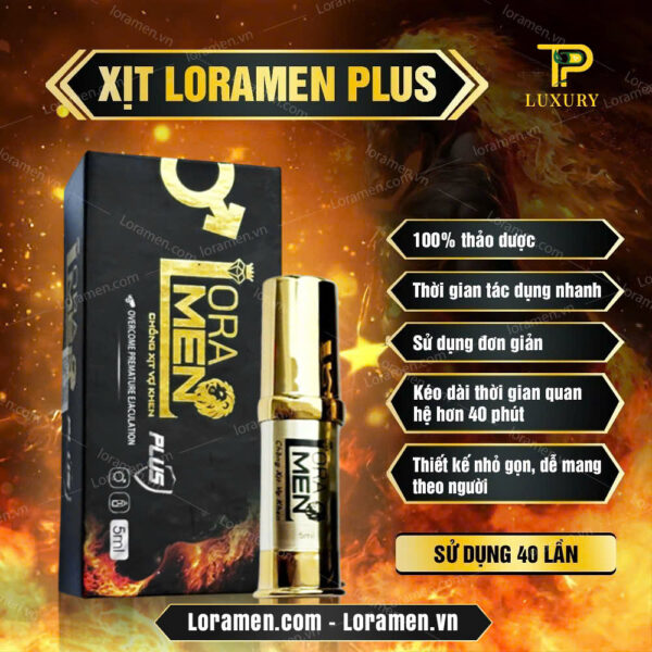 Chai Xịt Lora Men Plus 5ml Chính Hãng